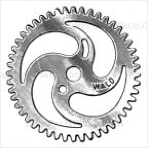 One-Piece Crank Chainring Silver